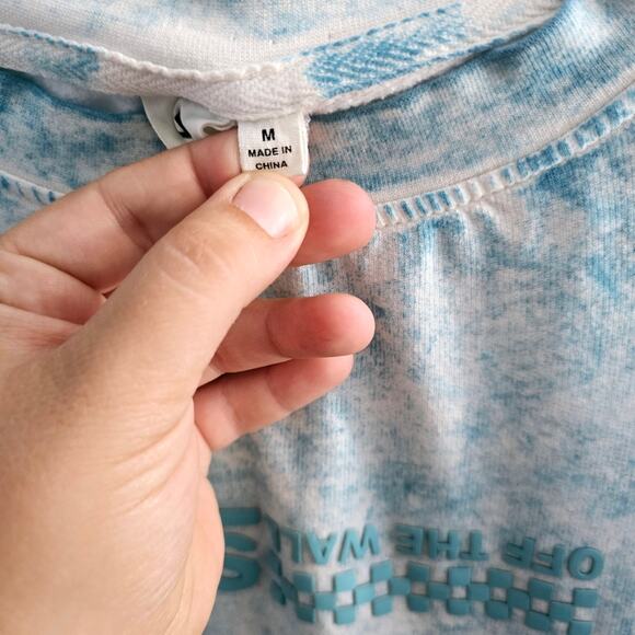 Vans Tie Dye Ling Sleeve T-Shirt size Medium Grunge Skate Punk Princess Casual - Picture 6 of 9